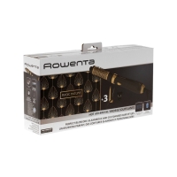 Фен-щетка Rowenta Magic Nature CF7826F0, 1200Вт, 2 скорости, 2 режима, чёрно-золотистый