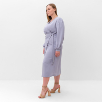 Платье женское MIST, plus-size,  р.54, серо-голубой