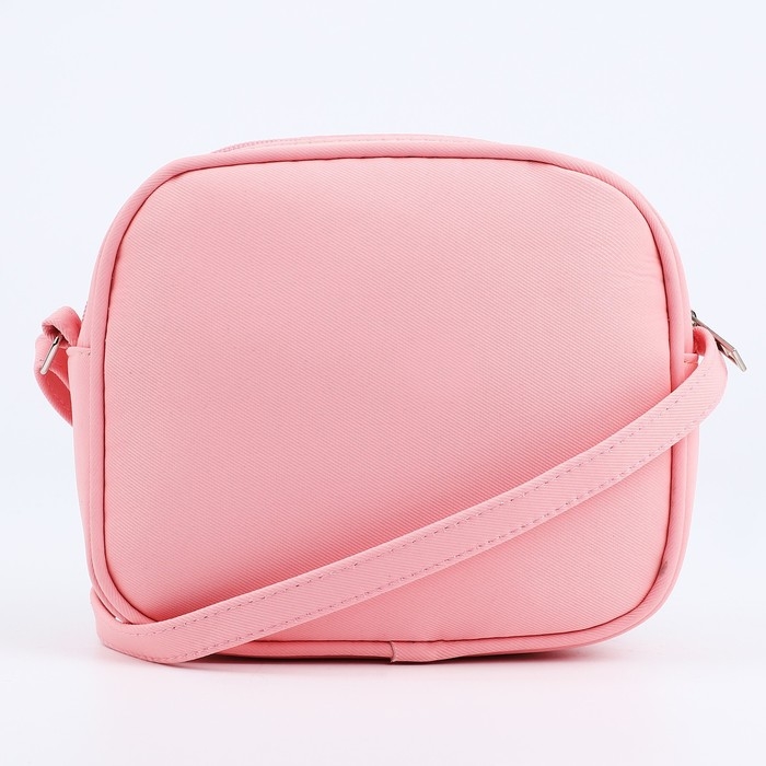 Сумка кросс-боди на молнии, цвет розовый