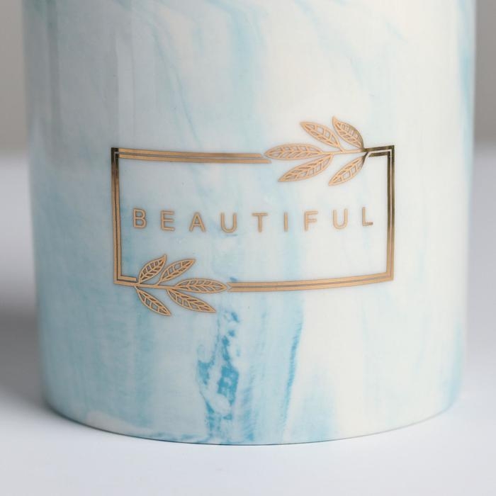 Горшок для цветов с тиснением, «Красота», 10 х 10 см Горшок для цветов с тиснением, «Красота», 10 х 10 см