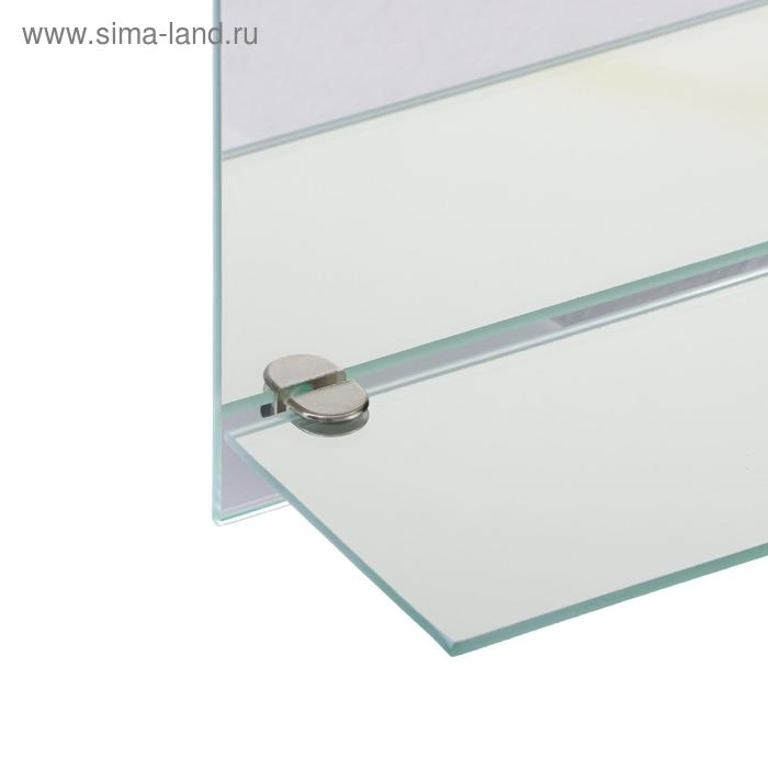 Зеркало «Райские птицы», с пескоструйной графикой и фьюзингом, настенное, с полочкой, 35×45 Зеркало «Райские птицы», с пескоструйной графикой и фьюзингом, настенное, с полочкой, 35×45