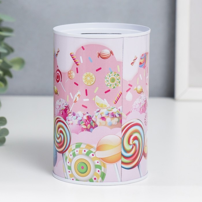 Копилка металл банка Копилка металл банка "Сладости" МИКС 12х8х8 см