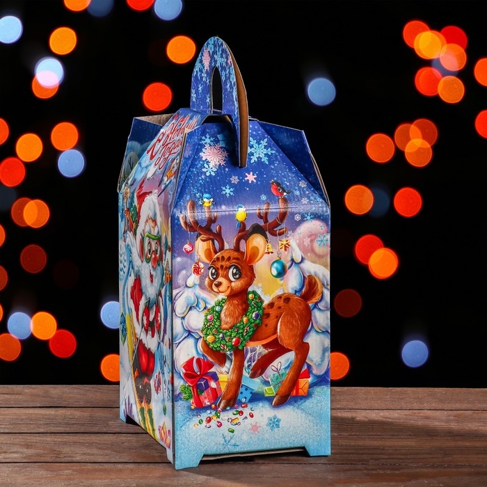 Новый год. Подарочная коробка Новый год. Подарочная коробка "Ларец" 18,5 х 14 х 36 см.