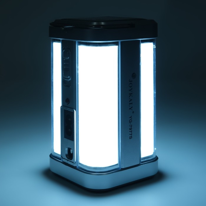 Фонарь кемпинговый аккумуляторный, 7.2 Вт, 1100 мАч, LED, солн. батарея, 7 х 6,8 х 12,5 см Фонарь кемпинговый аккумуляторный, 7.2 Вт, 1100 мАч, LED, солн. батарея, 7 х 6,8 х 12,5 см