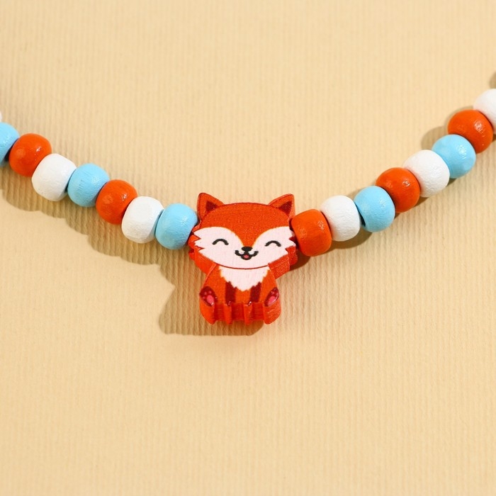 Бусы «Лисичка» 40 см