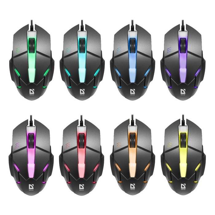 Мышь Defender Host MB-982, проводная, оптическая, игровая, подсветка, 1000 dpi, USB, черная Мышь Defender Host MB-982, проводная, оптическая, игровая, подсветка, 1000 dpi, USB, черная