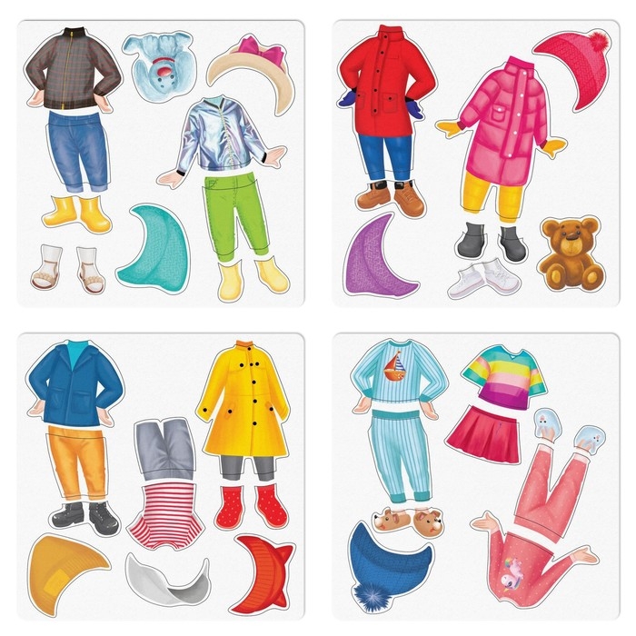 Настольная магнитная игра «Одевалка», 3+ Настольная магнитная игра «Одевалка», 3+