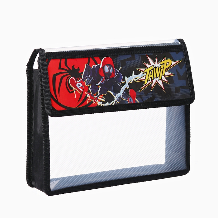 Папка для тетрадей А5, пластик, на липучке, Человек-паук Папка для тетрадей А5, пластик, на липучке, Человек-паук