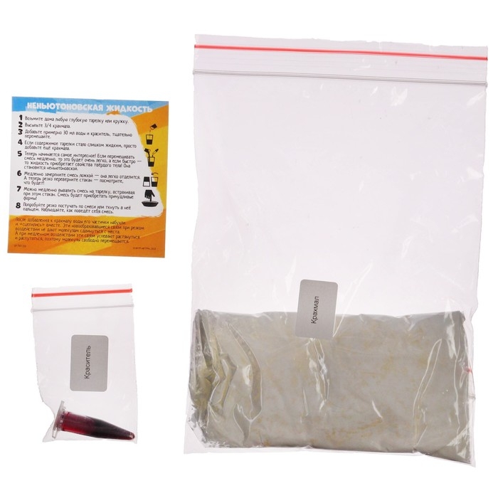 Набор для опытов «Неньютоновская жидкость», Ми-Ми-Мишки Набор для опытов «Неньютоновская жидкость», Ми-Ми-Мишки