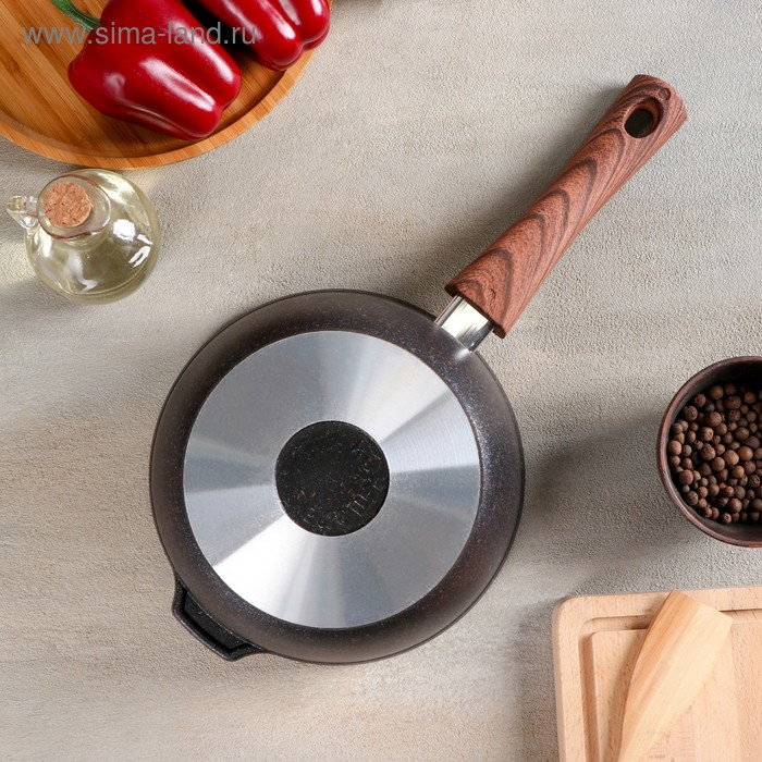 Ковш Grаnit ultrа, 2,2 л, d=21 см, стеклянная крышка, съёмная ручка, антипригарное покрытие Ковш Grаnit ultrа, 2,2 л, d=21 см, стеклянная крышка, съёмная ручка, антипригарное покрытие