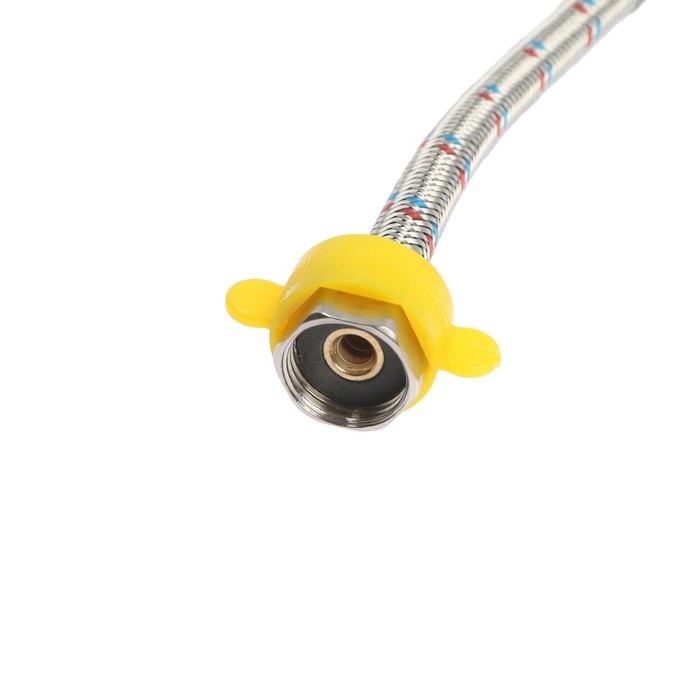 Подводка гибкая для воды ZEIN, 1/2", гайка-гайка, 100 см, с ключом для монтажа