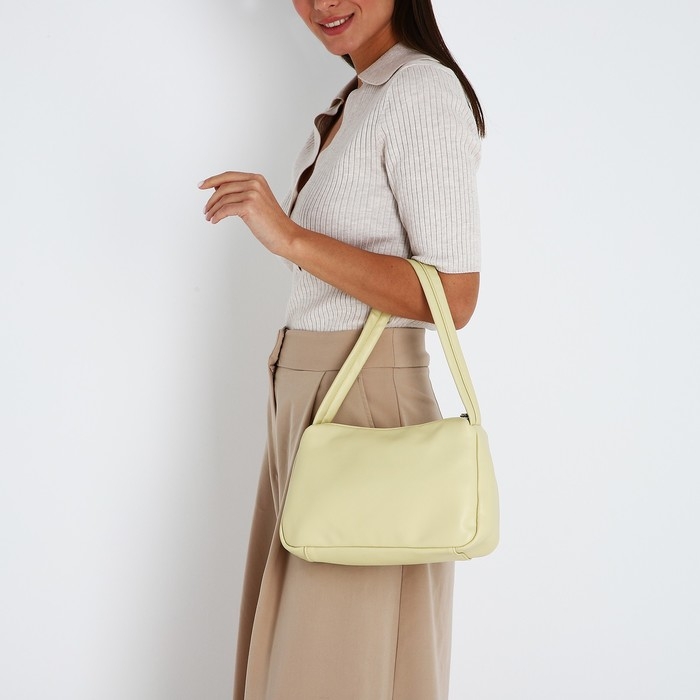 Сумка женская на молнии, цвет жёлтый Сумка женская на молнии, цвет жёлтый