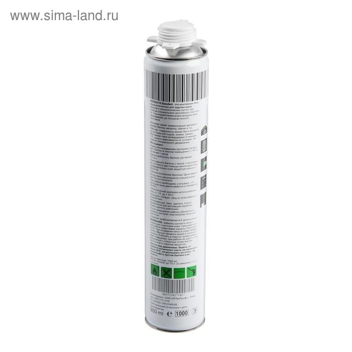 Пена монтажная PUTECH PRO 70 Standart, профессиональная, всесезонная, 900 мл Пена монтажная PUTECH PRO 70 Standart, профессиональная, всесезонная, 900 мл