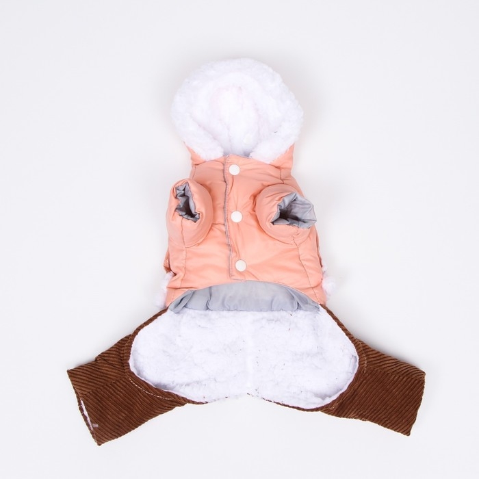 Комбинезон Комбинезон "Малыш", размер 12 (ДС 28 см, ОГ 38 см, ОШ 27 см), бежево-коричневый