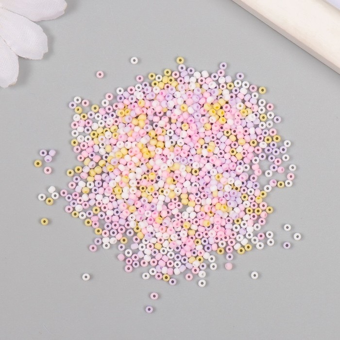 Бисер стекло 11/0  Бисер стекло 11/0 "Матовый. Меланж макарун" 10 гр