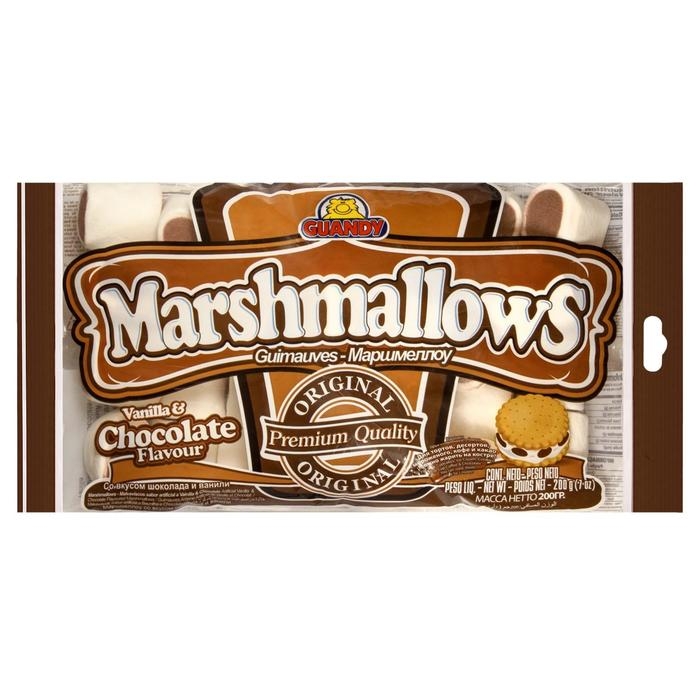 Маршмеллоу Guandy (Гуанди) шоколадно-ванильный, 200 г Маршмеллоу Guandy (Гуанди) шоколадно-ванильный, 200 г