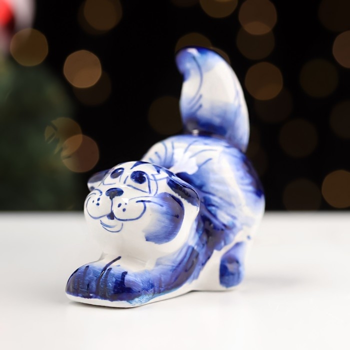 Сувенир «Котик», гжель Сувенир «Котик», гжель