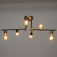 Люстра 2250/6 E27 40Вт черно-бронзовый 70х40х24 см BayerLux