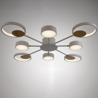 Люстра с ПДУ 2301/8WT LED 160Вт 3000-6000К белый 93х93х8 см BayerLux