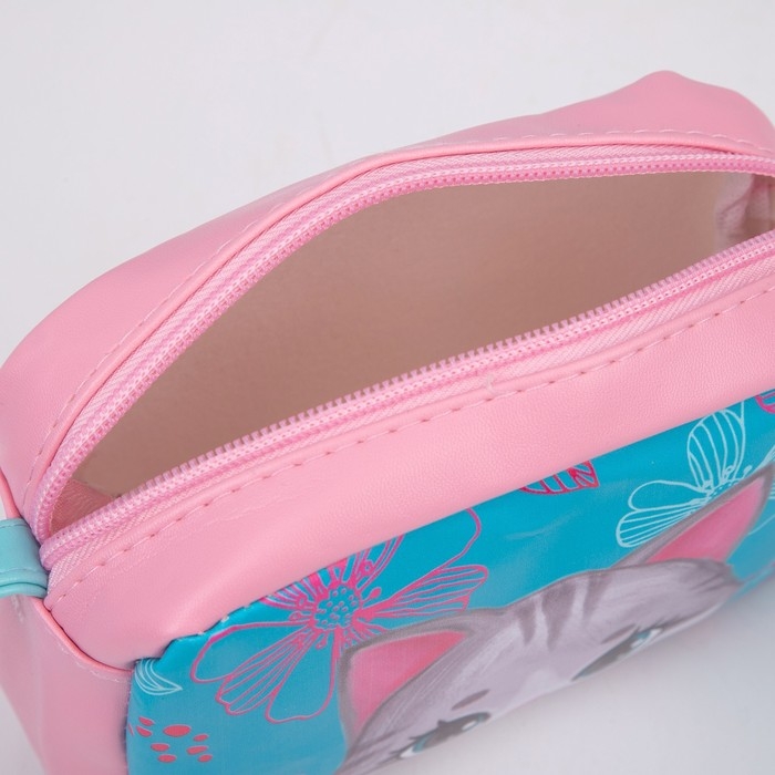 Сумка детская для девочки «Серый котик» из эко-кожи, на ремешке, 15х12х3 см Сумка детская для девочки «Серый котик» из эко-кожи, на ремешке, 15х12х3 см