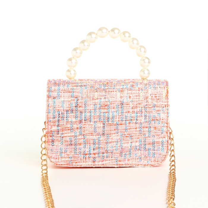 Сумка детская для девочки на клапане «Выбражулька», цвет оранжевый