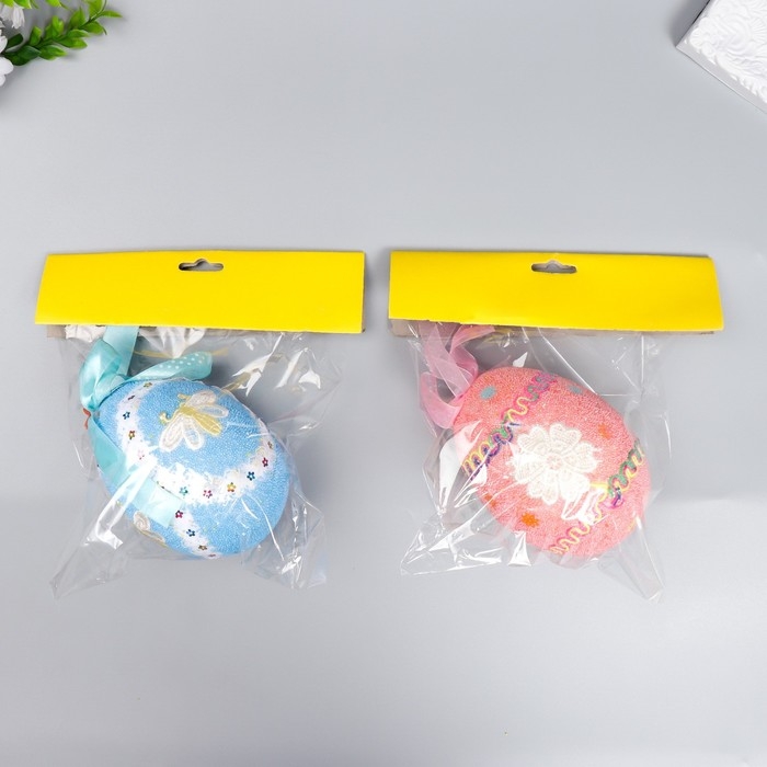 Декор пасхальный подвеска Декор пасхальный подвеска "Яйцо - посыпка, пчёлка" МИКС 13 см