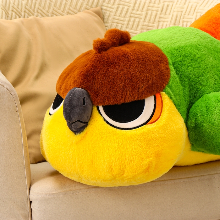 Мягкая игрушка «Попугай», 55 см, в положении лежа