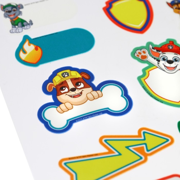 Набор термонаклеек для одежды Набор термонаклеек для одежды "Щенки-друзья", Щенячий патруль