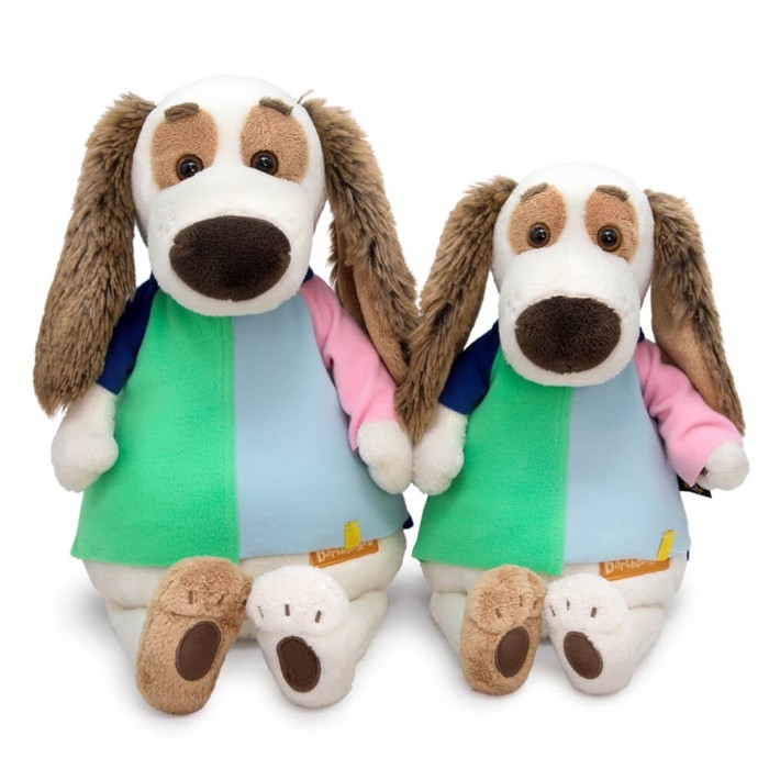 Мягкая игрушка «Бартоломей в разноцветной футболке», 33 см