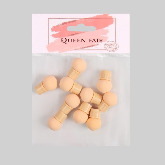 Сменные спонжи для маникюра, набор 10 шт, d = 1,5 см, цвет бежевый Сменные спонжи для маникюра, набор 10 шт, d = 1,5 см, цвет бежевый