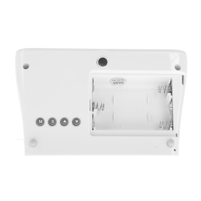 Будильник Luazon LB-16 Будильник Luazon LB-16 "Послание", с маркером, подсветка зеленого цвета, белый