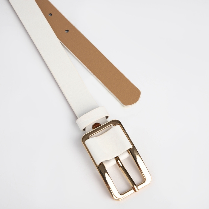 Ремень женский, ширина 2,1 см, цвет белый Ремень женский, ширина 2,1 см, цвет белый