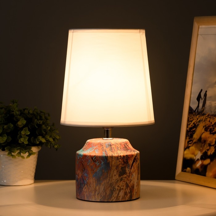 Настольная лампа Настольная лампа "Колет" Е27 40Вт синий-фиолетовый 16,5х16,5х29 см RISALUX