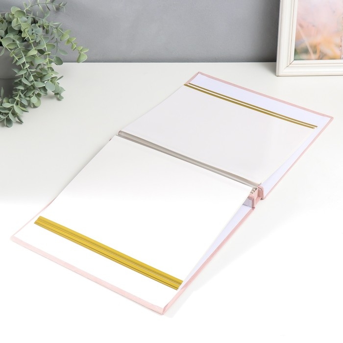 Фотоальбом магнитный 20 листов "Малышка" текстиль МИКС в коробке 30х27х3,8 см