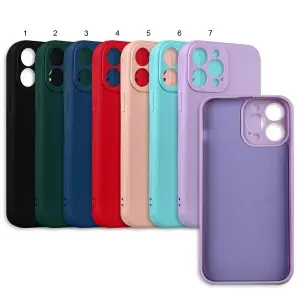 Чехол для iPhone 13 Pro Max цветной силикон
