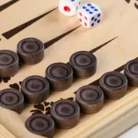 Настольная игра нарды с шашками TAKE IT EASY &laquo;Узор&raquo;, деревянные большие, 40&times;40 см