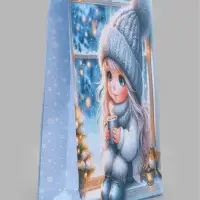 Пакет подарочный &laquo;Девочка с какао&raquo;, 33&times;10&times;42.5 см