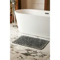 Коврик для дома Доляна &laquo;Тэя&raquo;, 50&times;80 см, чёрный