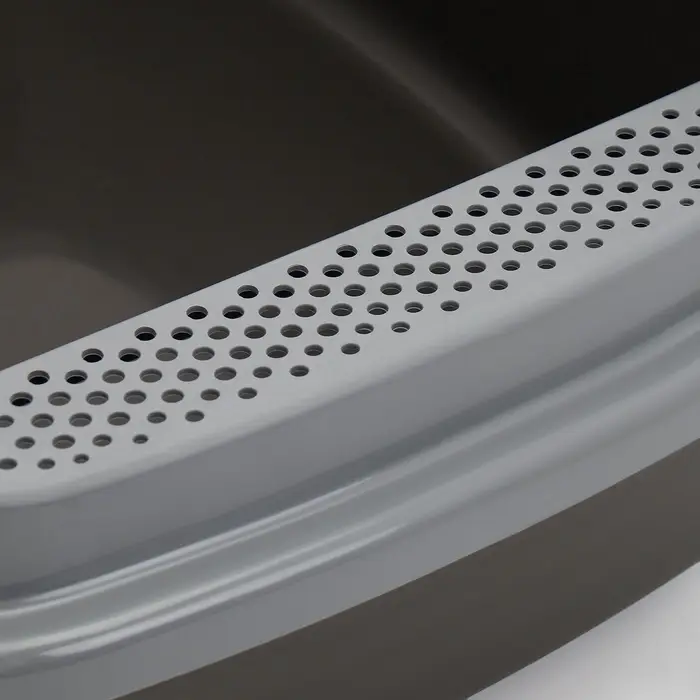 Туалет Айша XL с бортом 64&times;44&times;21 см серый FIX