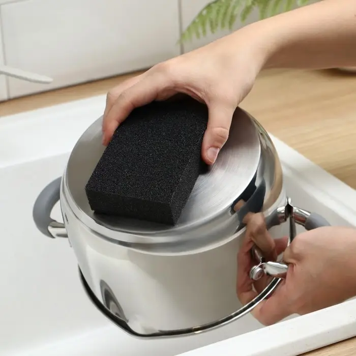 Губка чистящая «Чудо-губка», 10,5×7×2,5 см , усиленная Губка чистящая «Чудо-губка», 10,5×7×2,5 см , усиленная