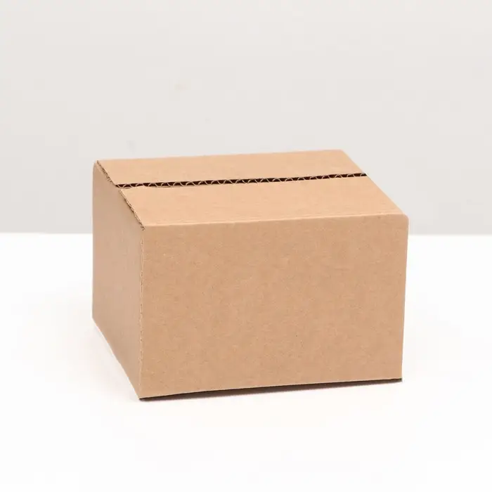 Коробка складная, бурая, 16×13×10 см Коробка складная, бурая, 16×13×10 см