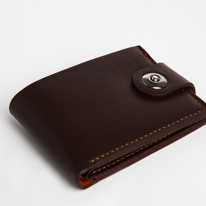 Портмоне мужское на магните, цвет коричневый Портмоне мужское на магните, цвет коричневый