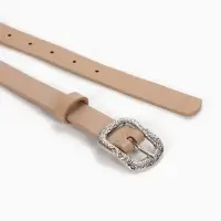 Ремень женский, металлическая пряжка, 2.3&times;105 см, бежевый