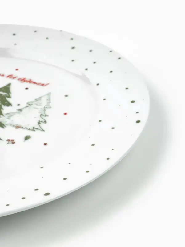 Тарелка новогодняя плоская &laquo;Новогодние истории&raquo;, d=22 см