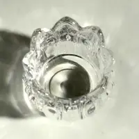 Стеклянный подсвечник на 1 свечу &laquo;Подснежник&raquo;, прозрачный, 7&times;7&times;7 см
