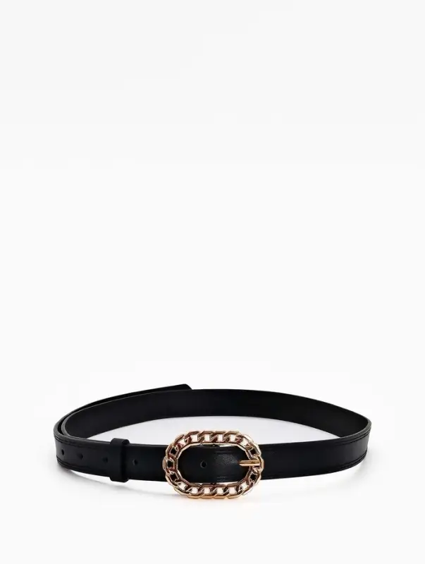 Ремень женский &laquo;Кружево&raquo;, 110&times;2.5 см, пряжка металл, золотистая, чёрный