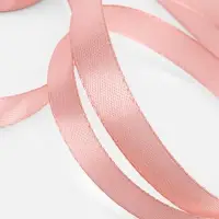 Лента атласная, 12 мм, 23±1 м, цвет розовое золото