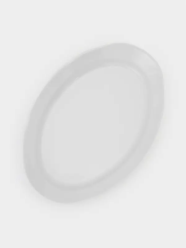 Блюдо сервировочное Добрушский завод &laquo;Бельё&raquo;, фарфор, 33&times;23.5&times;3.5 см, белое