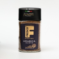 Кофе FRESCO Arabica Gusto, сублимированный, с добавлением молотого, 95г