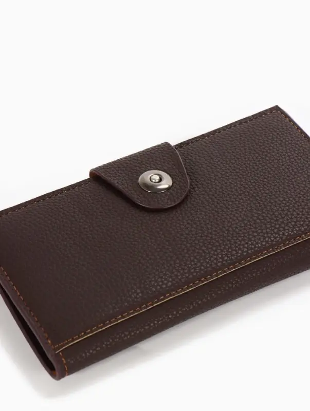 Портмоне мужское &laquo;Кайс&raquo;, на магните, отдел для карт, монет, коричневое
